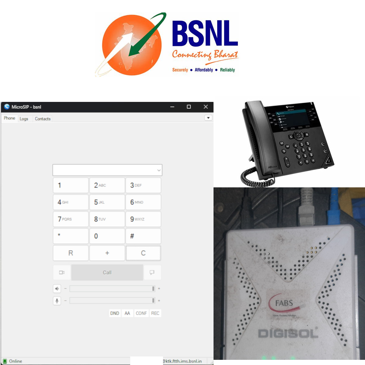 BSNL VOIP Webpage Thumbnail