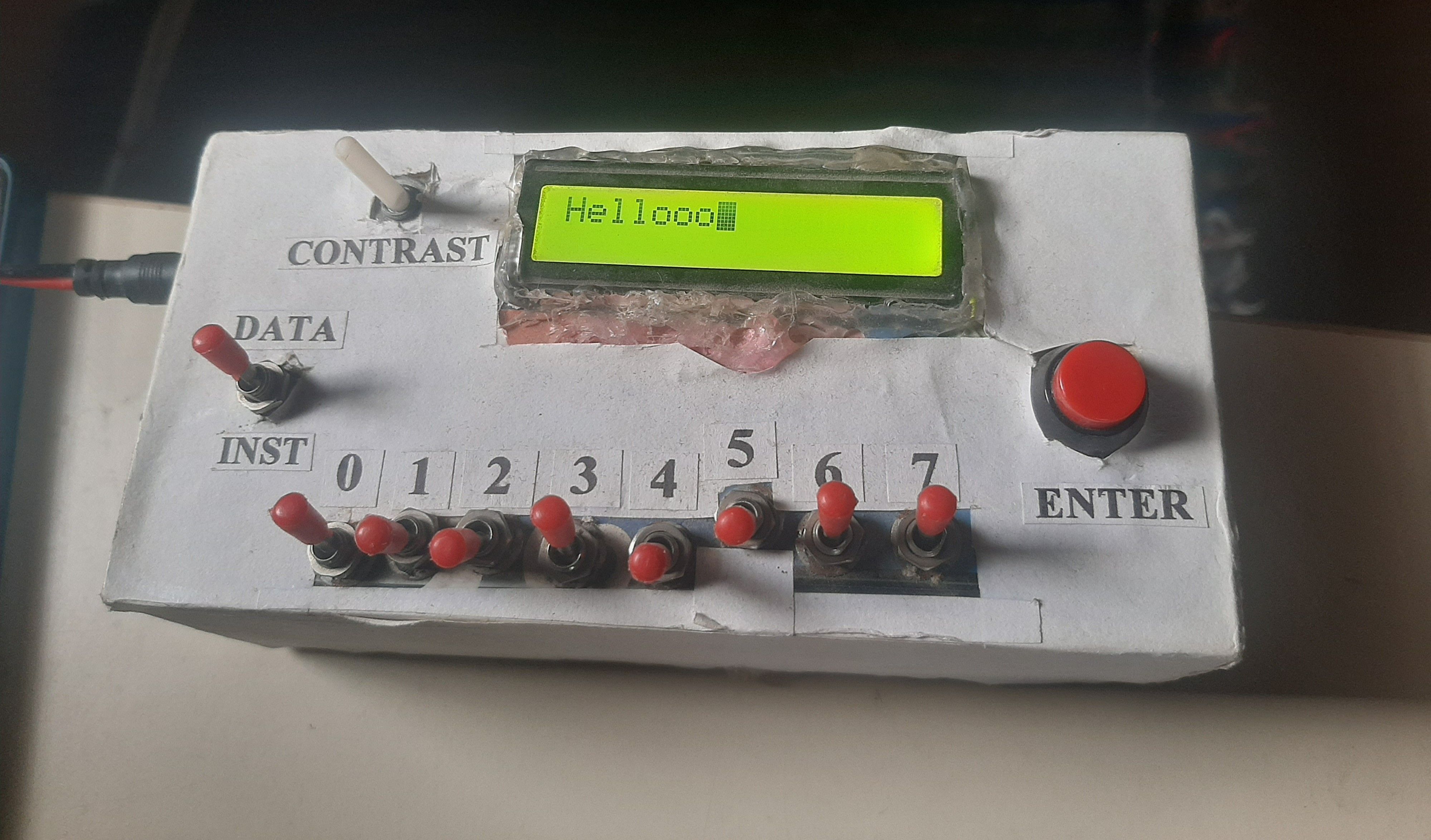 A 16x2 LCD Project Display
